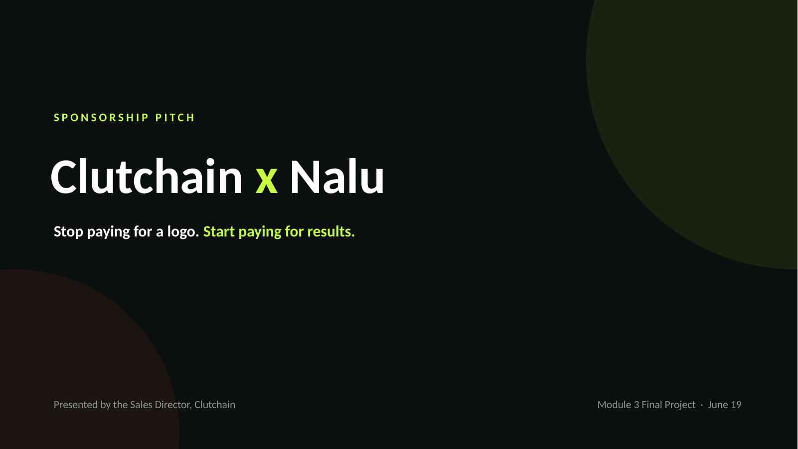 Clutchain x Nalu — slide 1